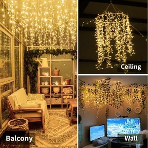 ไฟ LED แบบเส้นน้ำแข็งขนาด 5 มม. 70 ดวง สำหรับตกแต่งภายนอกอาคาร สีขาว สำหรับเทศกาลคริสต์มาส มาตรฐาน IP65 สำหรับการตกแต่งในช่วงเทศกาลของคุณ - Product Image 2