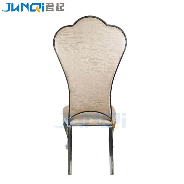 Luxury mid century stainless steel dining room chairs set of 6