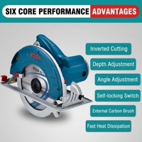 Scie circulaire BODA DS9-235 2000W, 235 mm, coupe-bois électrique, 4200 tr/min, profondeur de coupe maximale 85 mm, outil électrique professionnel