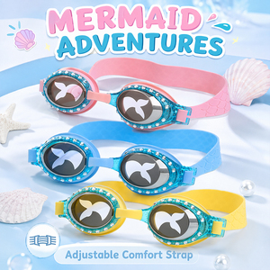 <span class=keywords><strong>Gafas</strong></span> <span class=keywords><strong>de</strong></span> Natación para Niñas XIALE con Diseño <span class=keywords><strong>de</strong></span> Sirena y Diamantes <span class=keywords><strong>de</strong></span> Imitación, Antivaho, Anti-fugas, <span class=keywords><strong>de</strong></span> Silicona, con Protección UV - Product Image 5