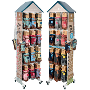 Factory Customized Metal <strong>Glove</strong> <strong>Display</strong> <strong>Stand</strong> / <strong>Glove</strong> Rotating <strong>Display</strong> <strong>Stand</strong> / Floor <strong>Display</strong> Rack for Hanging <strong>Gloves</strong> - Product Image 1