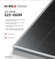 Panel Surya Longi Hi MO 9 Dual Glass PV Kit 625W 630W 635W 640W 650W 660W Bifacial Efisiensi Tinggi Paneles Solares