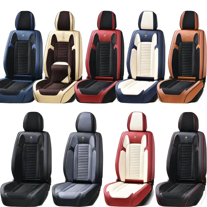 Universal Car Seat Cushion Headrest Covers Front Seat Back Cushion Car interiors Car Seat Cover