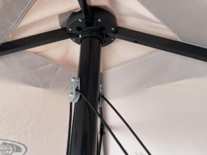 현대 외부 알루미늄 파티오 우산 균형 UV 30 + 정원 데크 야드 수영장 목장 로고 인쇄 정원 JD4018 가구 - Product Image 5