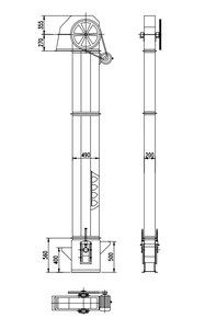 TDTG Sesies 3 t/h elevador de cubo transportador Vertical para molienda de grano de arroz grano de café molino de arroz - Product Image 4