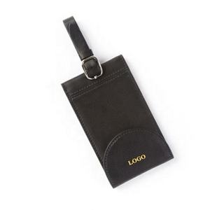 Sangles d'étiquettes de bagages créatives en cuir véritable, motif uni, résistantes à l'eau, écologiques, de qualité supérieure, souples et tendance, pour nom. - Product Image 4