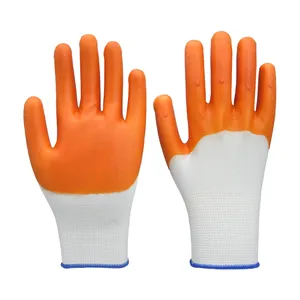 作業用卸売用の耐摩耗性通気性労働保護ツール厚くPVC手袋