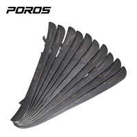 Lame de patin de hockey sur glace POROS avec revêtement en titane, dureté 56HRC, fabrication sur mesure en gros, nouveau design, qualité supérieure, prix abordable