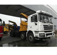 Semi-remorque porte-conteneurs 40 pieds à 3 essieux, autochargeuse, avec élévateur latéral, fabriquée en Chine