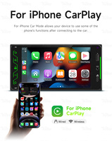 BQCC 7" Lecteur multimédia MP5 sans fil FM AM RDS Carplay Android Mirrorlink Écran de voiture vidéo BT pour Toyota Corolla