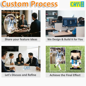 ワールドカップおもちゃ カスタムサッカー選手フィギュア 組み立てブロックセット フットボールブロック工場 カスタムサッカー選手フィギュアおもちゃ - Product Image 2