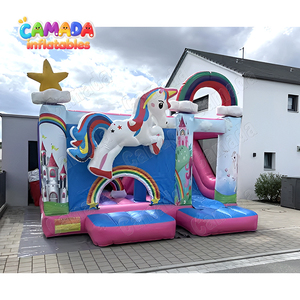 Castillo Inflable <span class=keywords><strong>de</strong></span> Color Rosa Usado para Fiestas a <span class=keywords><strong>Precio</strong></span> Económico, Castillo Inflable Comercial - Product Image 6