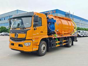 รถดูดสิ่งปฏิกูลและดูดฝุ่น SHACMAN L5000 4x2 ขนาด 15 ลูกบาศก์เมตร พร้อมระบบ PTO แบบแยกเพลาและปั๊มทำงานพร้อมกันสองระบบ สำหรับส่งออก - Product Image 5