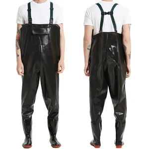Customizable Wholesale Fishing Waders with Boots Bootfoot 0.85mm PVC Chest Waders Fishing Wader Hunting Clothing