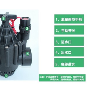 Válvula Solenoide de Riego de 63 mm, Revestimiento de Goma Plástica, Control de Flujo Unidireccional, Electromagnética, para Agua y Líquidos, Temperatura Ambiente - Product Image 4