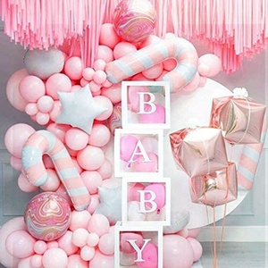 Caja de bloqueo transparente con 26 letras del alfabeto, decoración para fiesta de baby shower, globos, caja de embalaje - Product Image 4