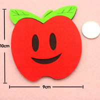 Vente en gros d'autocollants muraux d'habillage pour salle de classe de maternelle Décorations de Noël avec champ de fruits et légumes en forme non tissé