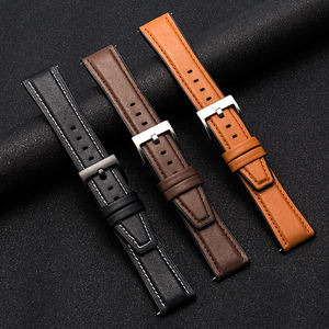 สายนาฬิกาหนังแท้สำหรับ <span class=keywords><strong>Huawei</strong></span> Watch <span class=keywords><strong>Gt2</strong></span> <span class=keywords><strong>Pro</strong></span> 46มม. Watch4,สายนาฬิกาหนังแท้20มม. 22มม. - Product Image 1