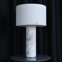 Lámpara de Mesa de Alabastro de Diseño Personalizado para Proyectos de Villas, Iluminación para Hoteles y Hostelería, Fabricante de Lámparas de Mesa