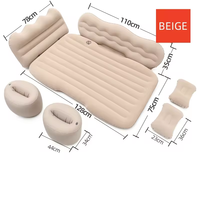 Colchón inflable para coche con bomba para viaje por carretera, cama de aire, asiento trasero de viaje, colchón inflable para coche, para camión, SUV, colchón de aire para acampar