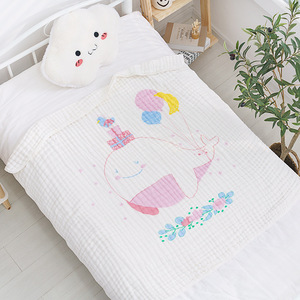 Couverture de réception d'hôpital en mousseline 9 plis 6 couches moelleux personnalisé ensembles de couvre-<span class=keywords><strong>lit</strong></span> doux pour bébé pour nouveau-nés literie pour enfants - Product Image 3
