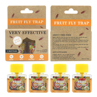 2-pack fruitvliegenvallen voor binnen, fruitvliegenvanger voor thuis & keuken