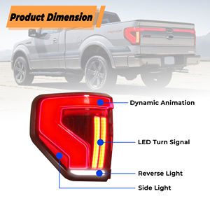 مصباح صندوق السيارة الأوسط ومصابيح خلفية LED مُعدَّلة من DK <span class=keywords><strong>Motion</strong></span> لسيارات Ford F150 F-150 موديل 2009-2014، مصباح سبويلر خلفي - Product Image 5