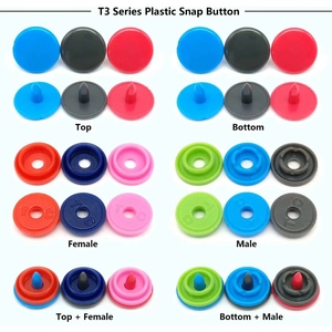 Ventas de fábrica Cuatro piezas T5 T8 <span class=keywords><strong>T16</strong></span> Sujetador de botón a presión de plástico Logotipo personalizado Tamaños grandes Presione el botón a presión de plástico - Product Image 4