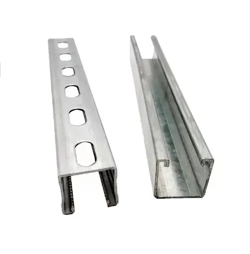 Professional Manufacturer Hot-dip Galvanized Double Splicing C-channel Steel Slotted Support Cantilever Strut Channel Bracket