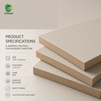 Panneau de cuisine de première qualité en fibre de bois moderne, surface en placage de bois, E0 écologique, 18 mm, imperméable et ignifuge