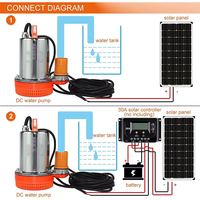 Incroyable pompe à haute pression pour irrigation agricole 12v 370w ZQB DC Mini pompe à eau submersible à brosse