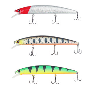 Señuelo de pesca duro de 130 mm y 20 g, de hundimiento lento, para pesca de lubina en agua dulce, de largo alcance, biomimético, de plástico. - Product Image 1