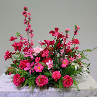 Vente en gros de fleurs artificielles rose pastel pour centre de table de mariage et décorations de la Saint-Valentin