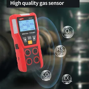 Détecteur de gaz 4-en-1 UNI-T UT334E+ O2 H2S CO LEL, moniteur de qualité de l'air haute précision IP55, garantie 1 an - Product Image 4