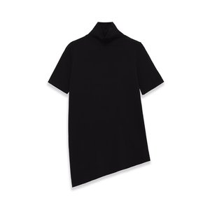 <span class=keywords><strong>T</strong></span>-<span class=keywords><strong>shirt</strong></span> asymétrique à <span class=keywords><strong>col</strong></span> haut pour <span class=keywords><strong>femme</strong></span>, style vintage européen et américain, nouvelle collection estivale, tendance et élégante - Product Image 4