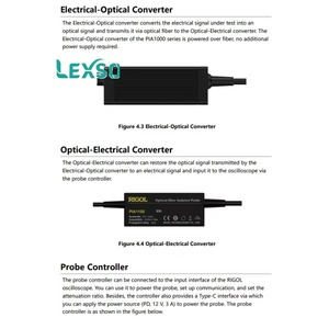 หัววัดแบบแยกสัญญาณด้วยแสงริโกล รุ่น Pia1020/1050/1100 ความกว้าง 2 ม. สำหรับออสซิลโลสโคปไฟเบอร์ Lexso ความยาว 200 ม./300 ม./1 กิกะเฮิรตซ์ - Product Image 4