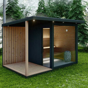 ซาวน่าแบบฟินแลนด์สำหรับใช้ในบ้าน ยี่ห้อวิลลี่ วอนก้า พร้อมฟังก์ชั่นซาวน่าอินฟราเรดไกลและอ่างน้ำแข็ง รวมถึงเตียงนอนสำหรับอบไอน้ำแห้งทั้งสองพื้นที่ - Product Image 4