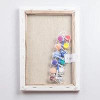 Kit de peinture par numéros et dessin animé personnalisé pour enfants comprenant un cadre en toile avec une brosse dans la décoration murale de la chambre