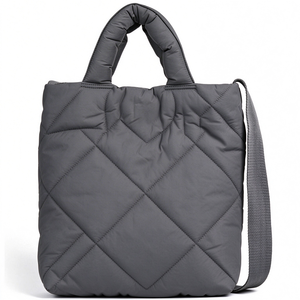 Bolso de Mano Impermeable de Moda para Mujer, Acolchado, Ligero, de Algodón Suave, Tipo Puffer, para Invierno - Product Image 2