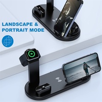 Station de charge sans fil 3 en 1 pour IWatch Pro avec entrée 5V/2A et protection OTP