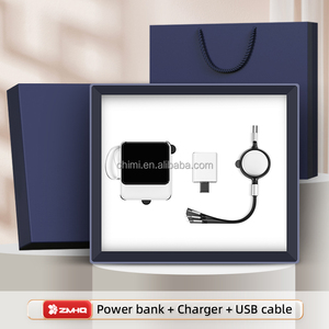 Elegante juego de regalo ejecutivo Power Bank Cargador rápido, cable USB Perfecto para asociaciones comerciales de empleados corporativos del Día del Padre - Product Image 4