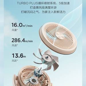 Ventilateur de circulation d'air à double pales Midea GDH24RS, hauteur 1120 mm, 12 vitesses, oscillation 3D, commande vocale intelligente - Product Image 4