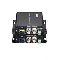 Émetteur-récepteur vidéo fibre 3G SDI + RS485 sur convertisseur fibre optique