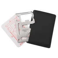 Anthrive Factory Direct Poche polyvalente Portable multifonction Carte de crédit en métal Outil de carte en acier inoxydable Camping Randonnée
