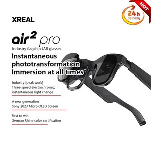 XREAL hava 2 Pro Nreal Air2 Pro akıllı <span class=keywords><strong>AR</strong></span> gözlük <span class=keywords><strong>3</strong></span> Lens HD 130 inç uzay dev ekran özel sinema taşınabilir 1080p görünüm - Product Image 6