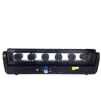 Beam Bar 3in1 6 Augen 6 Stück 500mW DMX Moving Head RGB Laserlicht Vollfarbiger DMX512 Projektor für Nachtclub-Events Linse Rot