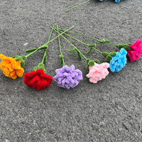 Fertige Pfeifenreiniger-Rosen Handgefertigt Großhandel Gedrehte Stiele Rot Rosa Weiß Rose Kreatives Geschenk Blumen