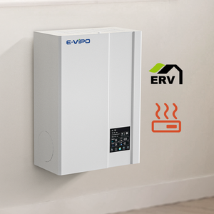 Système de ventilation MVHR à double <span class=keywords><strong>flux</strong></span> mural, récupération de chaleur pour une seule pièce (HRV), ERV sans conduit pour les écoles, système de ventilation VMC - Product Image 4