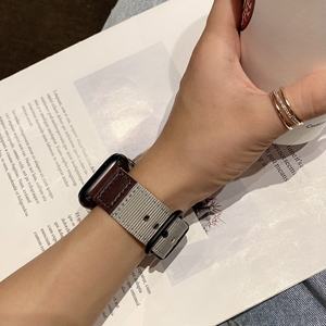 <span class=keywords><strong>Bracelet</strong></span> en <span class=keywords><strong>cuir</strong></span> en nylon à la mode pour <span class=keywords><strong>Apple</strong></span> <span class=keywords><strong>Watch</strong></span> <span class=keywords><strong>Bracelet</strong></span> de poignet tissé en toile pour iWatch Series 6 5 4 3 <span class=keywords><strong>Se</strong></span> - Product Image 2