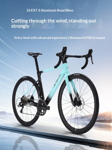 Vélo de route en alliage d'aluminium <span class=keywords><strong>SAVA</strong></span> EX7-S, importé, avec groupe Shimano R4700 20 vitesses, freins à disque hydrauliques, guidon drop, pour course cycliste - Product Image 2